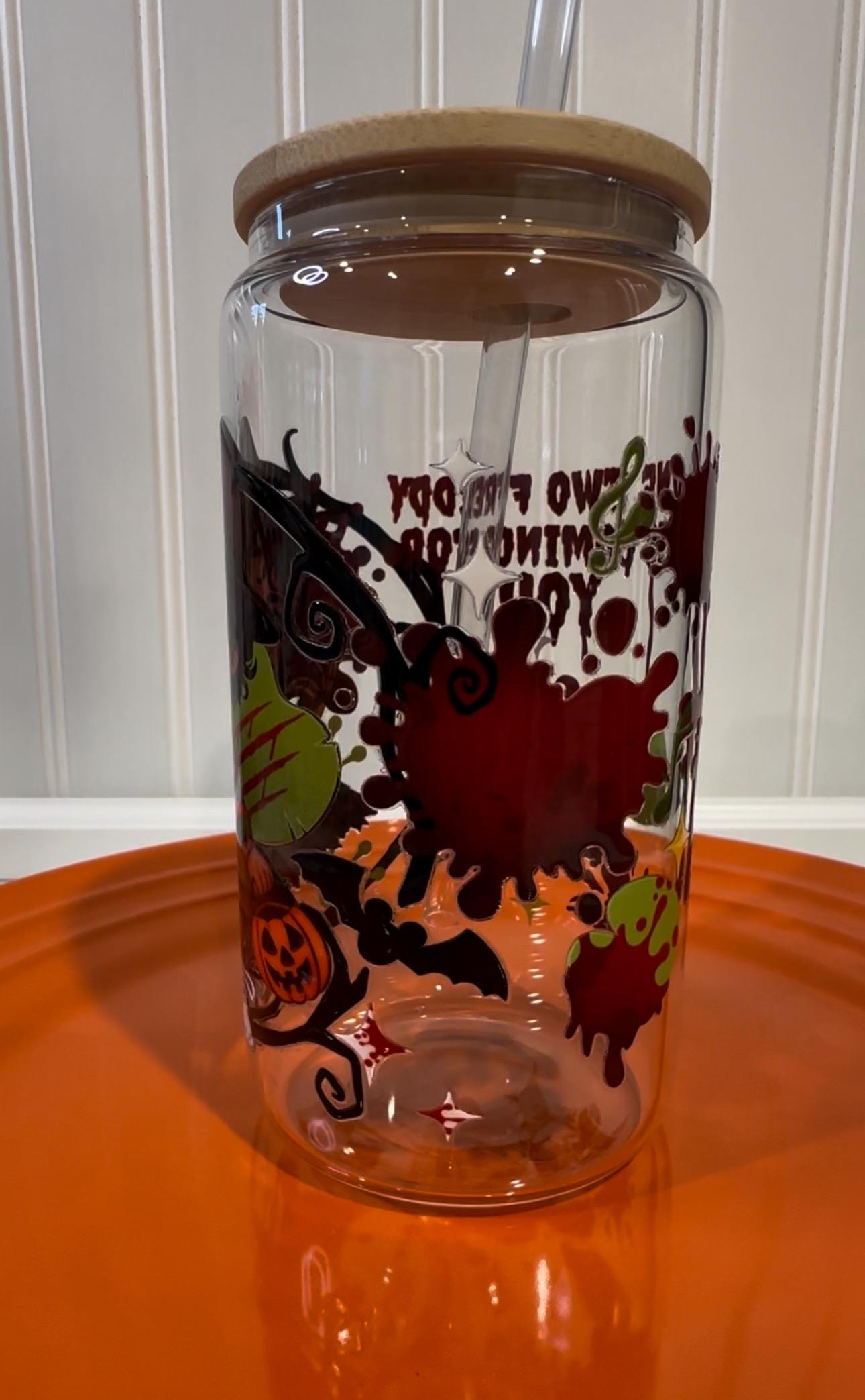 Princess Halloween, One Two Freddy is Coming For You, Glass Can Tumbler