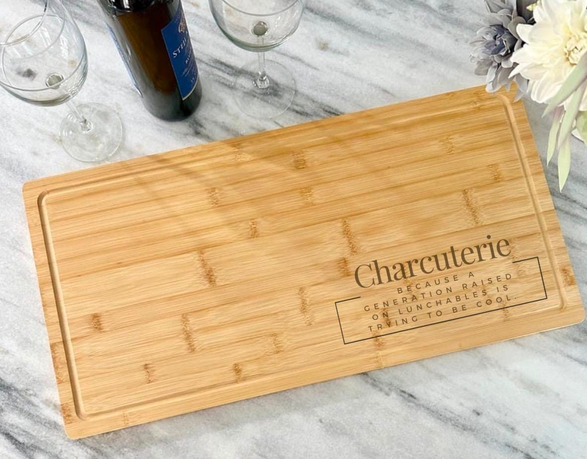 Charcuterie Board, Laser Engraved