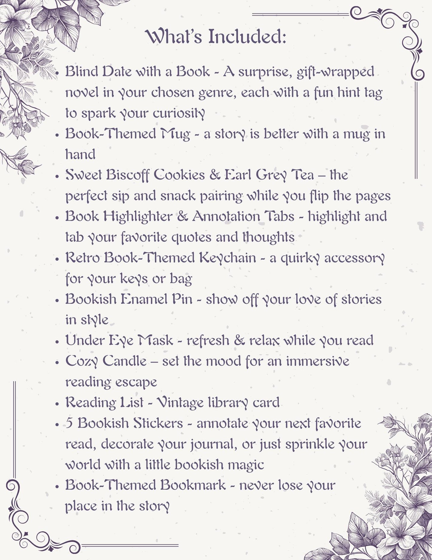 Blind Date With a Book Gift Box: Cozy Reader Set with Tea & Mug