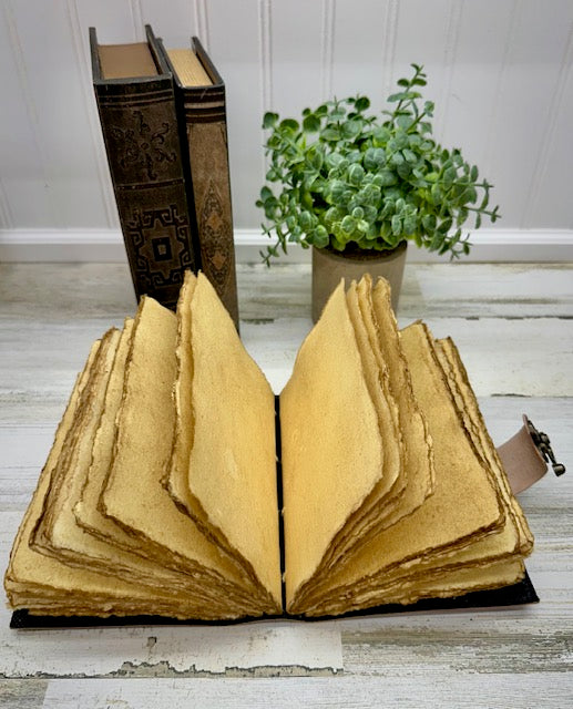 Alchemy Blank Vintage Leather Journal with Clasp
