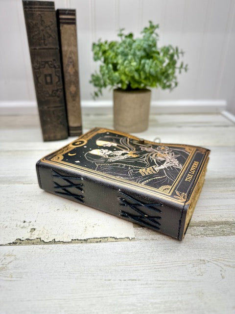 The Lovers Vintage Leather Journal with Clasp