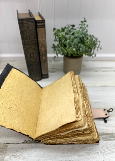 The Lovers Vintage Leather Journal with Clasp