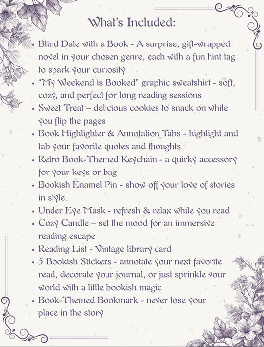 Blind Date with a Book, Sweatshirt, Stickers, Annotation Tabs and Cozy Extras