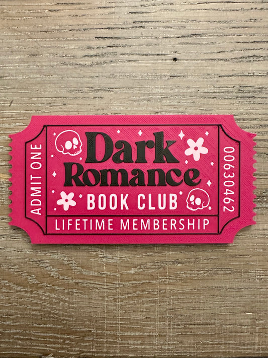 Dark Romance Book Club Lifetime Membership Sign – Bookish Decor