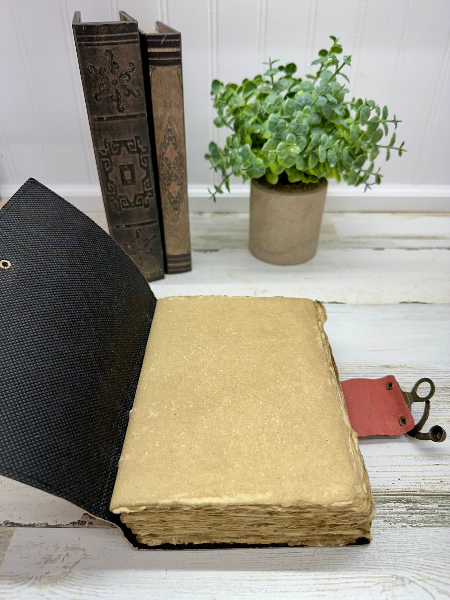 Alchemy Blank Vintage Leather Journal with Clasp