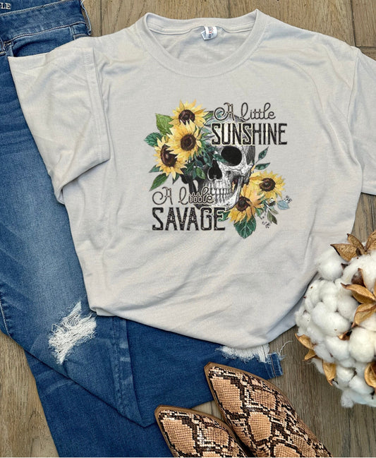 A Little Sunshine A Little Savage T-Shirt