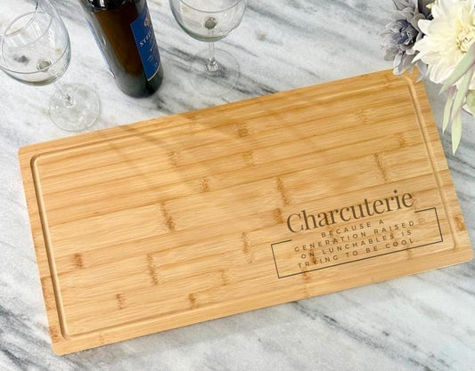 Charcuterie Board, Laser Engraved
