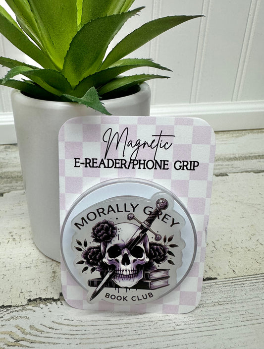 Magnetic Kindle Grip | E-Reader Pop Socket for Book Lovers