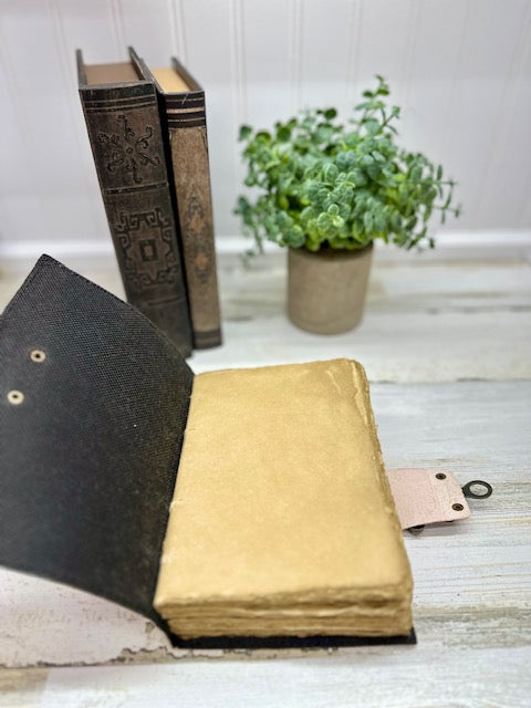Celestial Gateway Vintage Leather Journal with Clasp